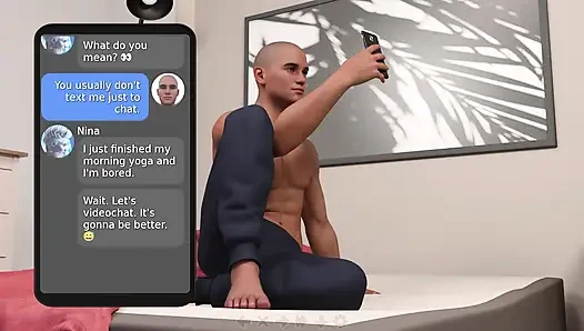 Dipuasin sama iblis #2 - permainan seks animasi - telepon seksi bareng cewek seksi berotot