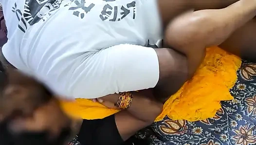 Indian Wife’s Secret Fantasy - Husband & His Stepbrother Together Inside He