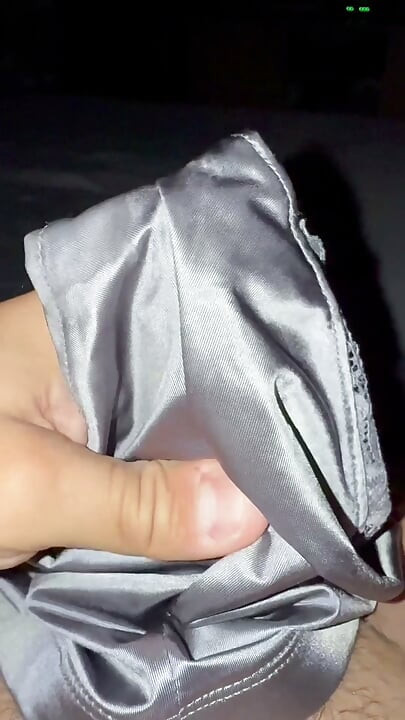 Silver soiled nurse panties