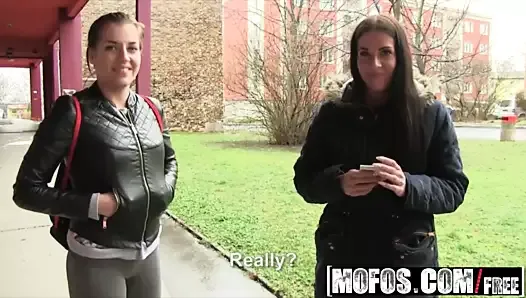 Public Pick Ups - Euro Chick Flashes Ass for Cash starring
