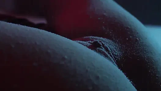 Göğüslerime ve amcığıma kar yağıyor - softcore Noel azdırma yakın çekim