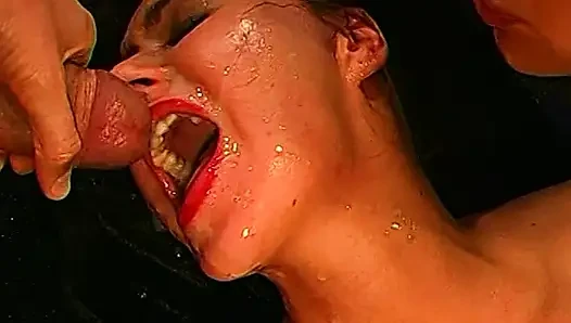 Ggg - Slutty Babes Blindfold Suck and Fuck Cum Guzzling Orgy