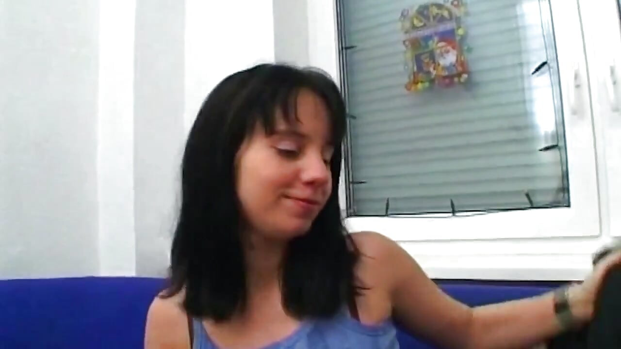 Brunette Solo Plays with Dildo and Shows Cum