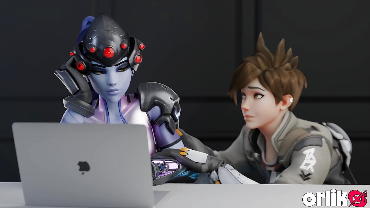 Tracer zet weduwe op geneukt door grote pikken 3D overwatch porno
