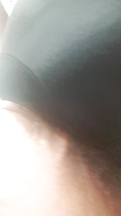 The breast hairs are long and stick out of the panties