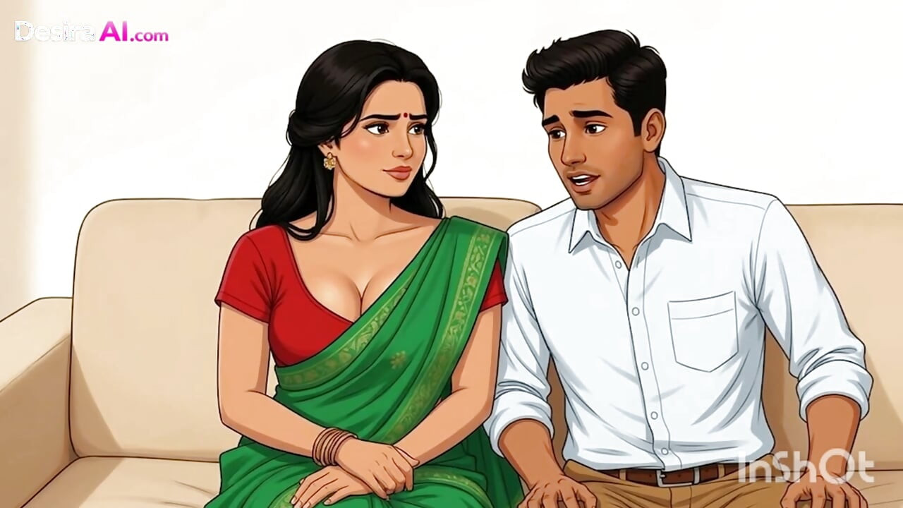Soft Indian Skin Under His Touch While He Takes Care of Everything -AI Generated