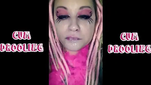 Cum Drooling with Slurping Sounds Extended.
