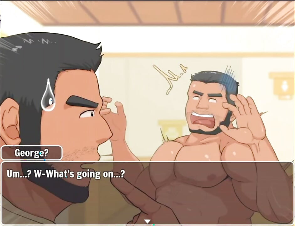 Curious straight gets fucked by trainer's huge cock.