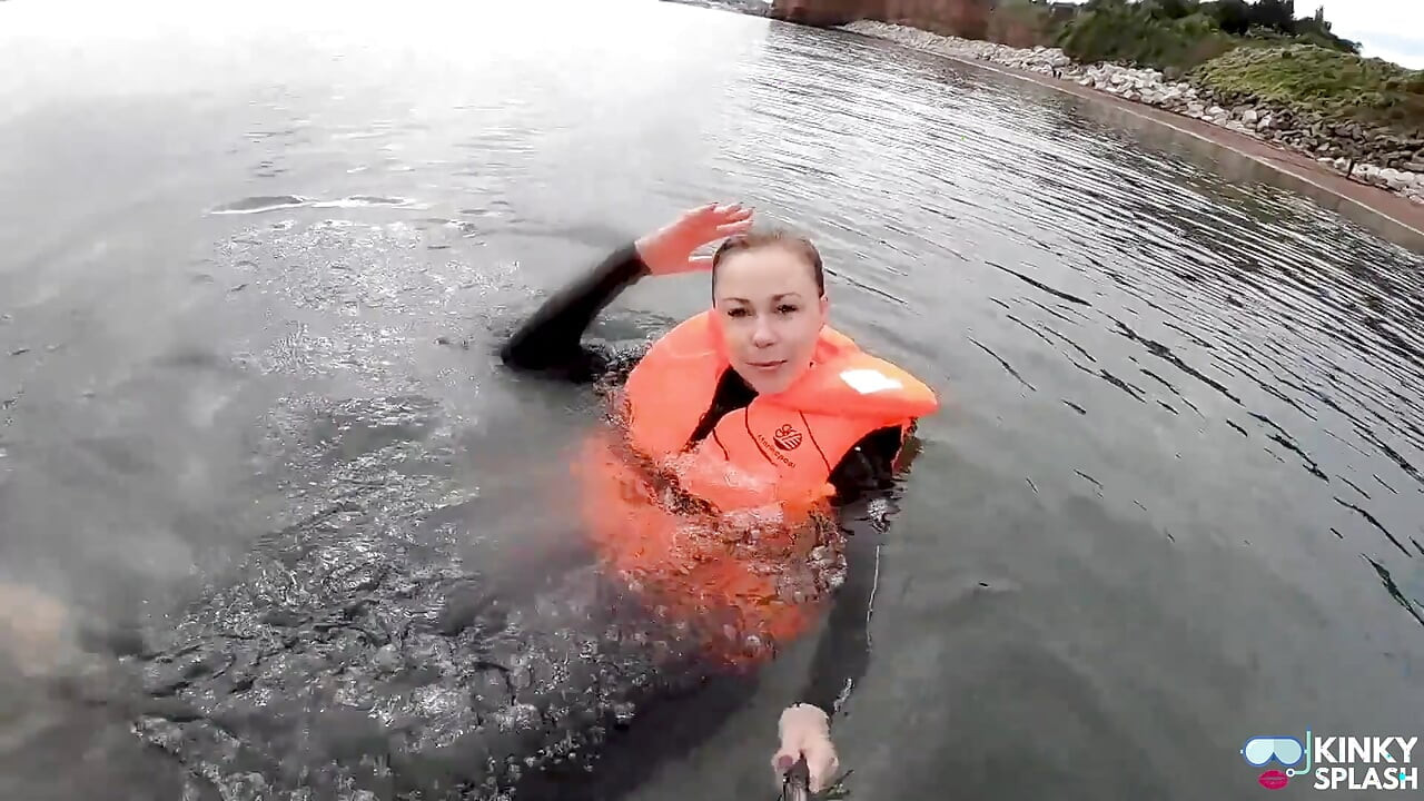 Strapped Tight & Floating Free - Sexy Wetsuit Life Jacket Test