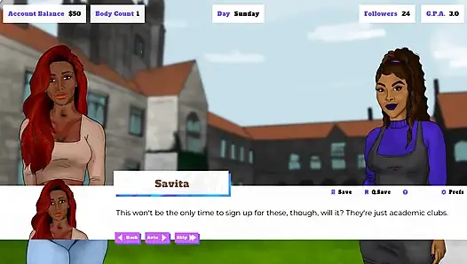 Студентка-разучка: индийская девушка дези Savita и ее студенческие приключения, эпизод 2