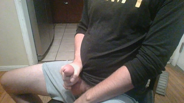 Stroking my cock