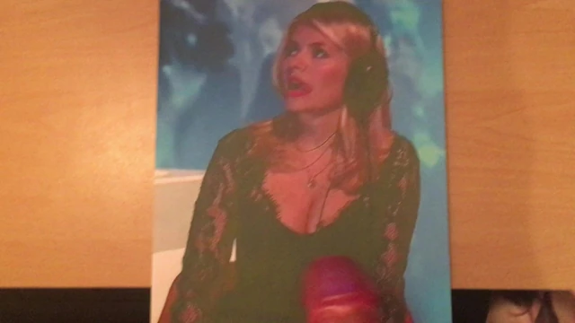 Holly takes another cum tribute from me