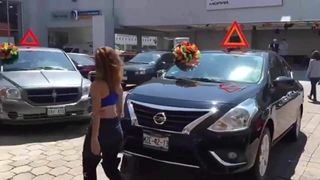 Edecan Sabrosa auto