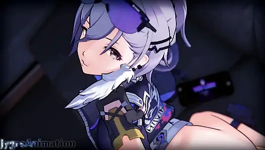 Silverwolf HSR: Horny gamer girl keeps loosing