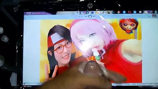 gay horoz sakura uchiha ve sarada gay cum haraç