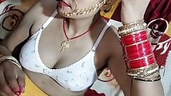 Indian Village Newly married women Pissing On bed room