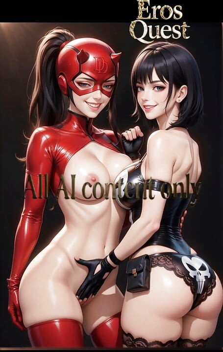 ErosQuest - DareDevil + Punisher - Sapphic Pleasures - Cosplay - AI Content