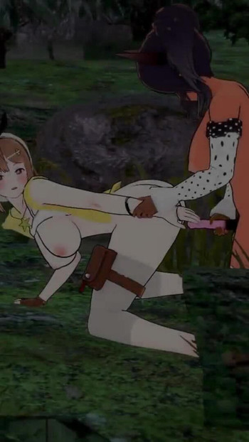 Spectacular moment from "Ryza get fucked by a cow Girl Futa"