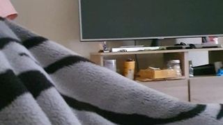 Step mom fucked under blanket by step son