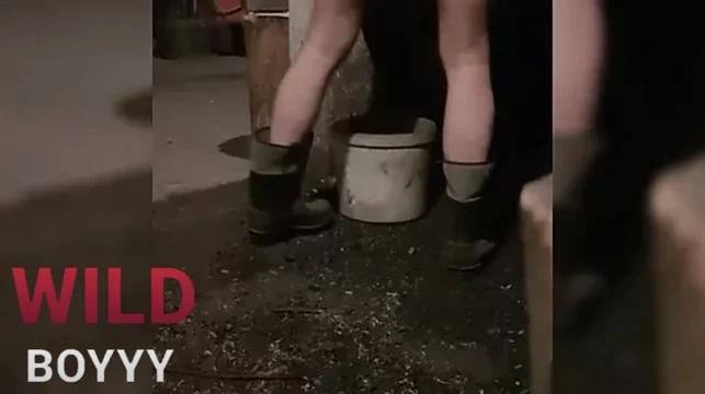 Janitor naked work