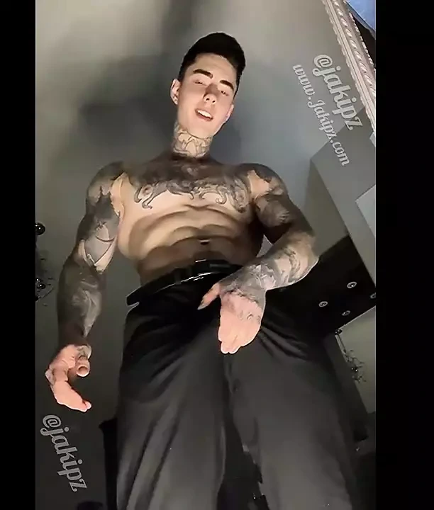 Jakipz Playing With His Massive Cock And Undressing For You Before Shooting A Huge Load