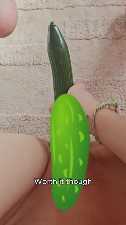 The Cashier Judged Me For The Cucumber And The Lube - Redhead Solo