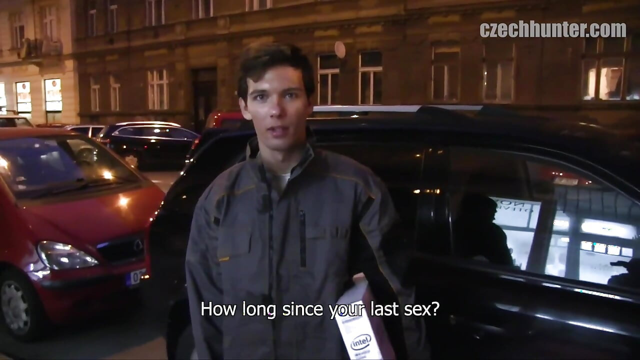 Czech Hunter - Naughty Czech Hunter Offers Cash Bonus to a Working Driver & Fucks Him in a Delivery Van