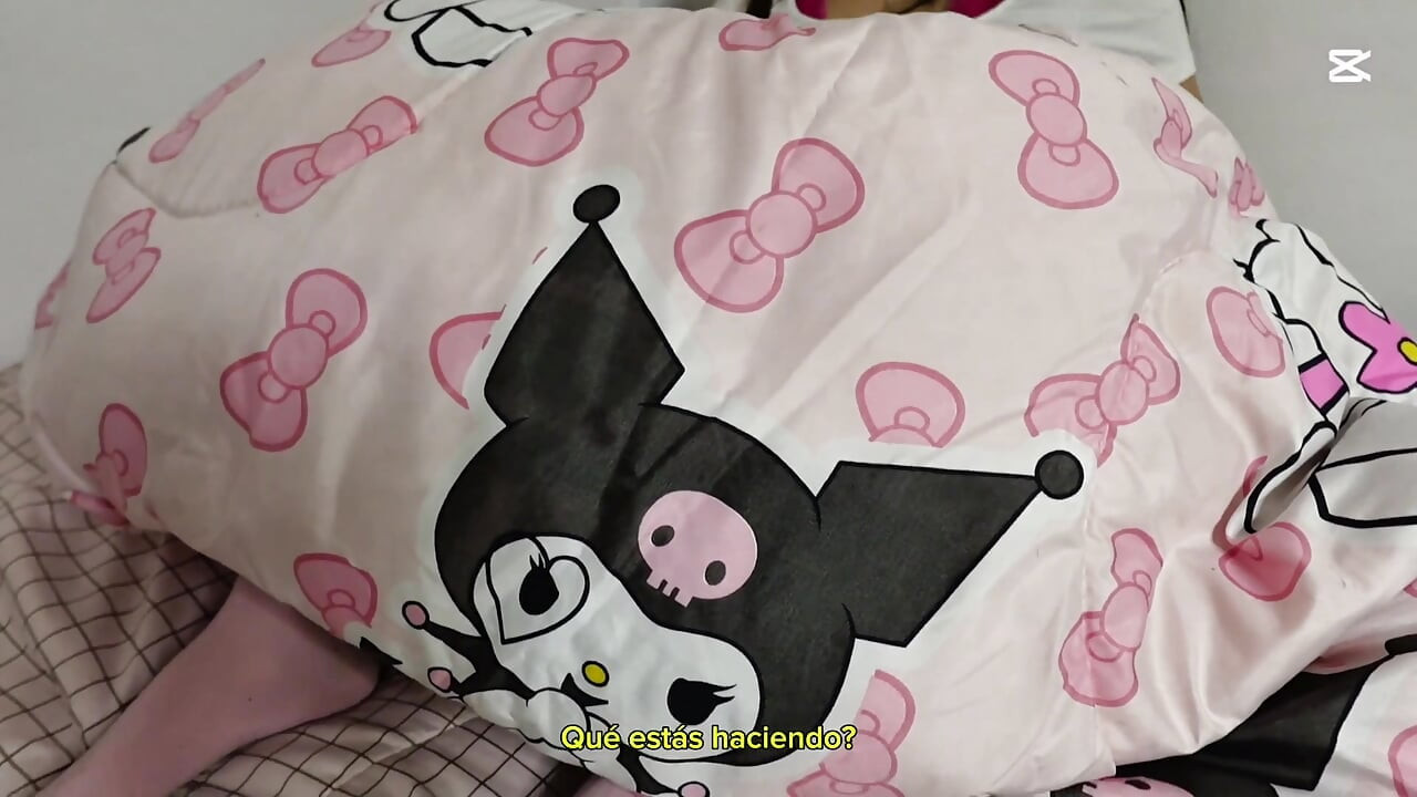 I catch my stepsister masturbating under the covers