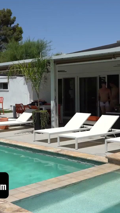 BrotherCrush - Horny Stepbrothers Dip Their Sultry Bodies In The Pool To Cool Off On Hot Summer Day | Clip 1