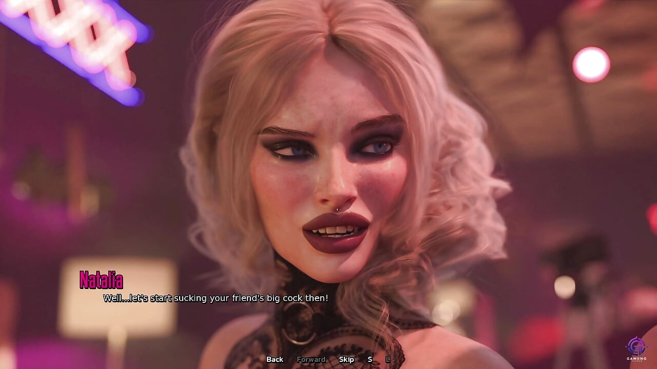 Madrastra cachonda es atrapada follando a su hijastro ¡Trío! - porno animado hentai en 3d - vida en el condado de Santa