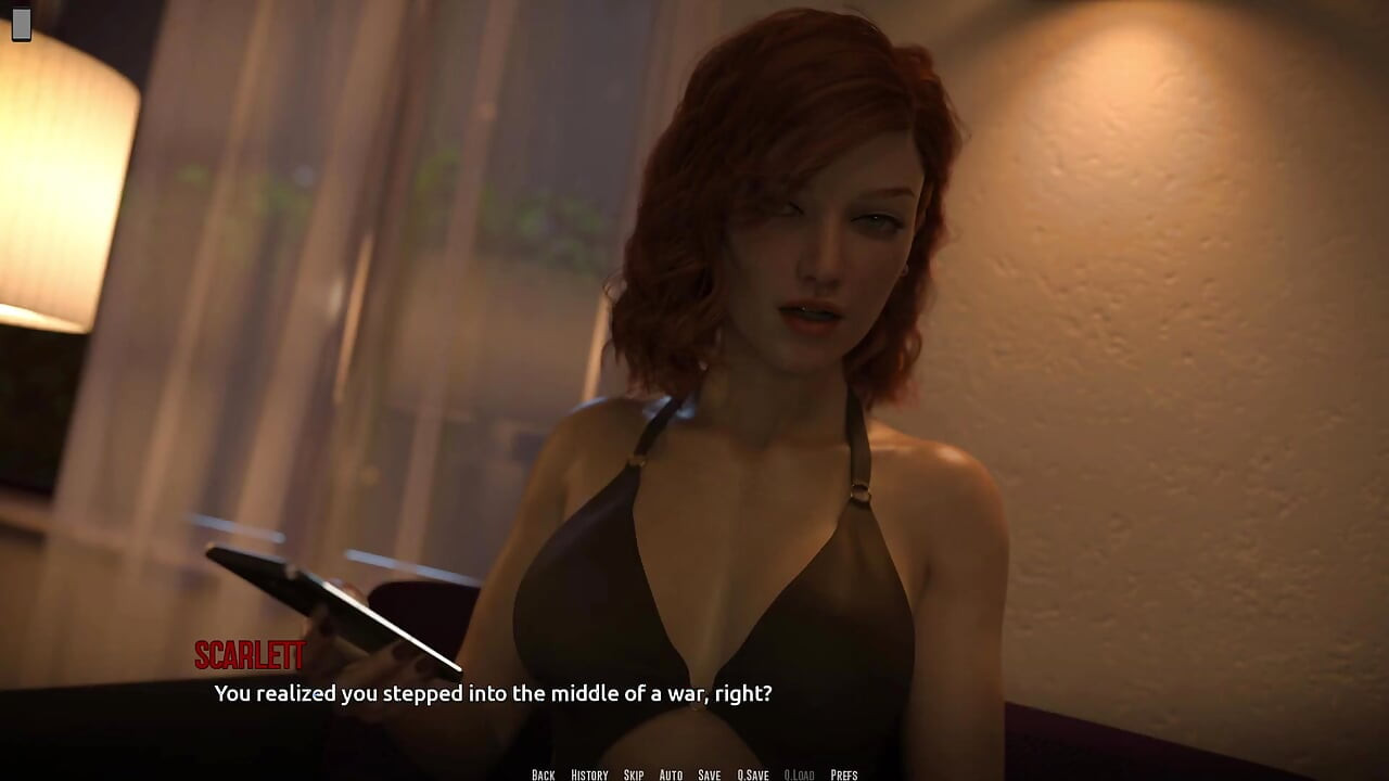 Dominos plajı 25 - Christie göğüslerine bastırırken Nikki ve Scarlett'in önünde John için striptiz yapıyor