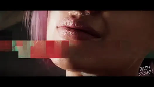 Киберпанк 2077 - Judy Alvarez WM, полная цветная оценки (звук) Rashnemain Анимация 3D хентай