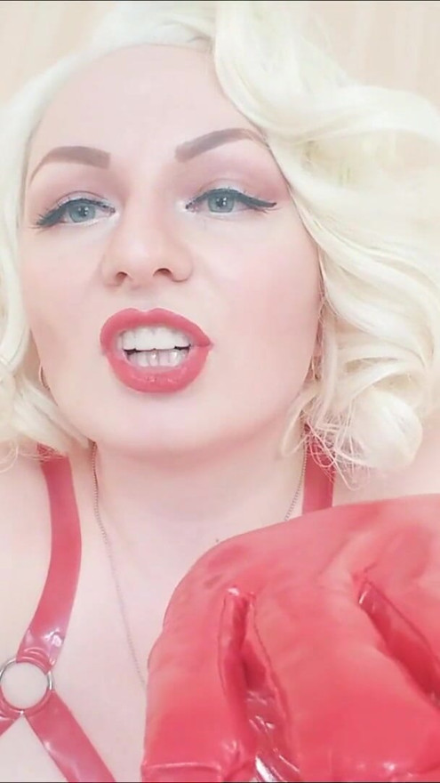 Strap-on POV video: topless Mistress in thigh high over knee boots with long gloves - Arya Grander | Clip 2