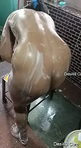 Desi wife bathing