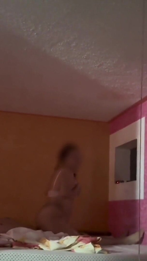 Married woman gets hot to be recorded through the mirror | Clip 3
