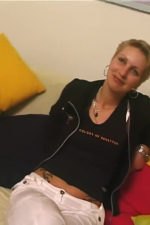 Slutty Girl Strips and Gets Touched