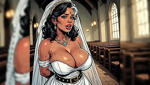 Sexy Indian Women in Church (ai Art)