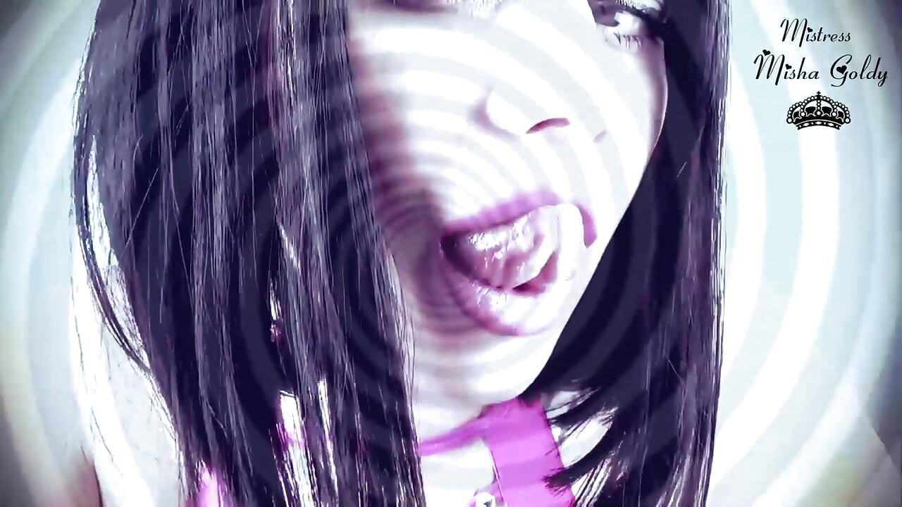 Glossy pink lips and big tits mesmerize with joi and cum countdown