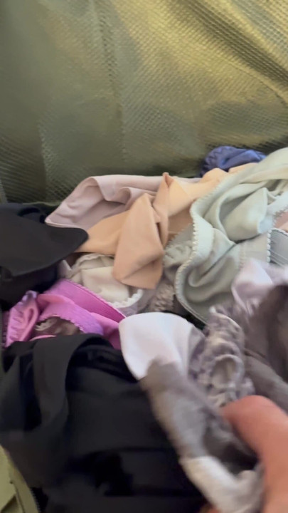 Thrilling moment from "Jerking off to mother inlaws soiled panties"