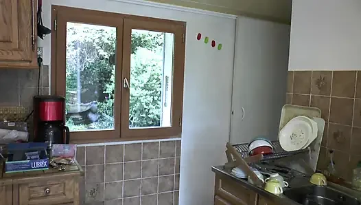 The Older Women Are Masturbating Each Other and Pleasuring Themselves with Dildos in the Garden.