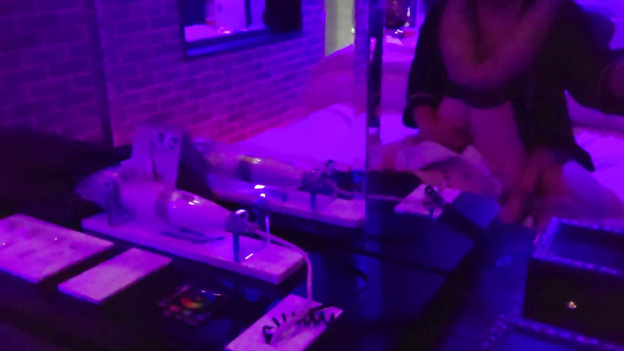 Creampie From Behind on a Waitress in Fishnet Stockings, Cosplay, Amateur Photography, Blowjob, Cunnilingus