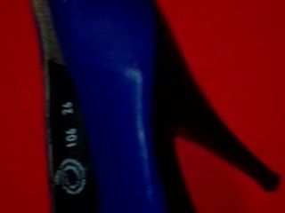 Shoejob mavi yüksek topuklu ayakkabı