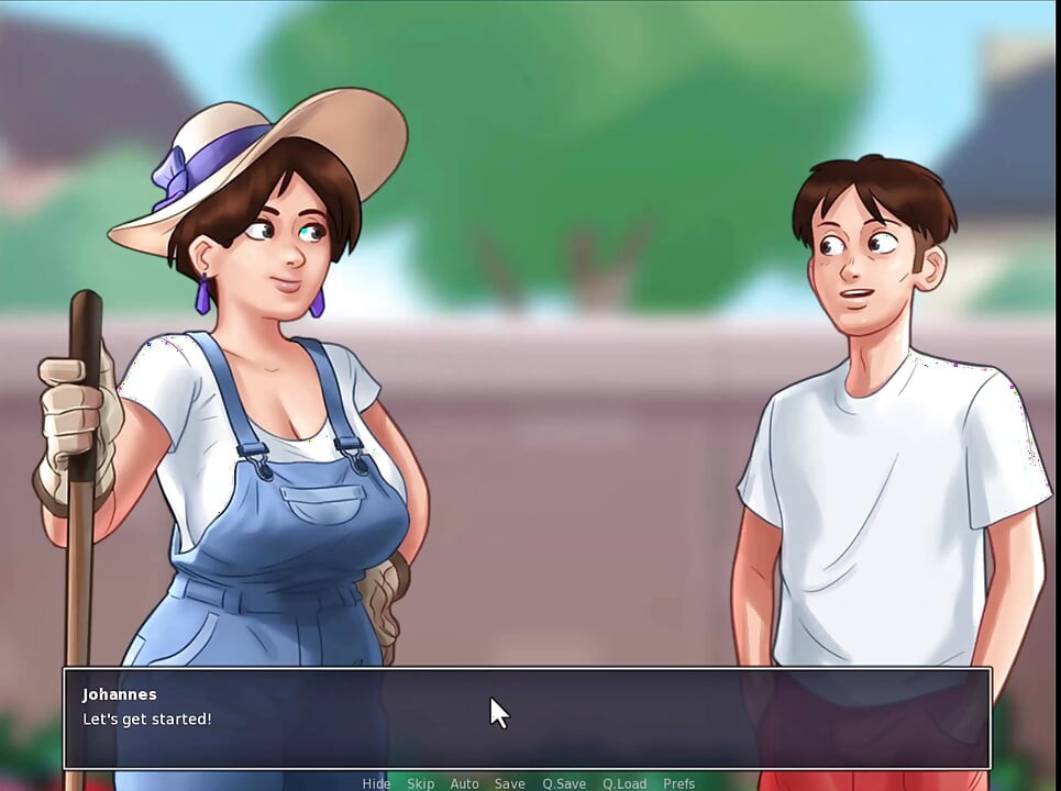 Summertime Saga - Jessy played with her self