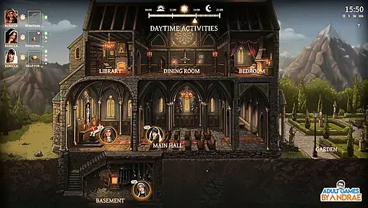 Sisters in Sin Gameplay Part 14 – Rebecca Holds the Key Inside Her Pussy