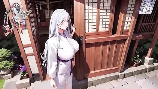 Kamar mandi pribadi di taman Jepang, tampilan basahnya gila!