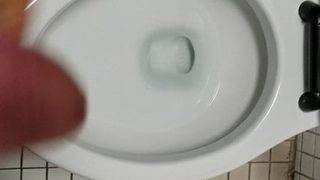 Jerking in Public Washroom
