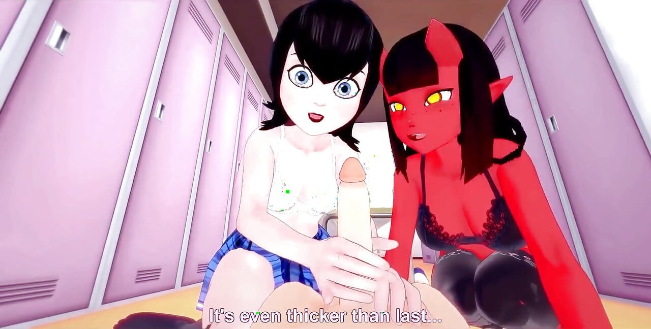 Meru The Succubus și Mavis Dracula în camera de probă