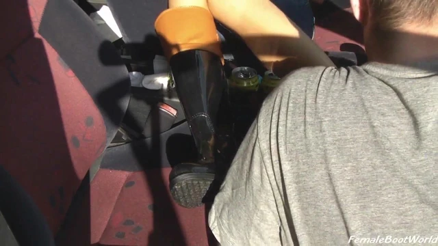 Foot Worship in Car