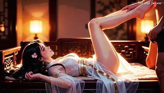 Costume martial arts scene? It's not that simple, perhaps it's a "action movie" AI-generated