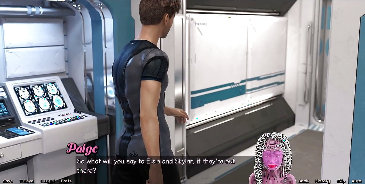 Stranded in Space - Bisexual Girl Next Door Wants to Talk with Me